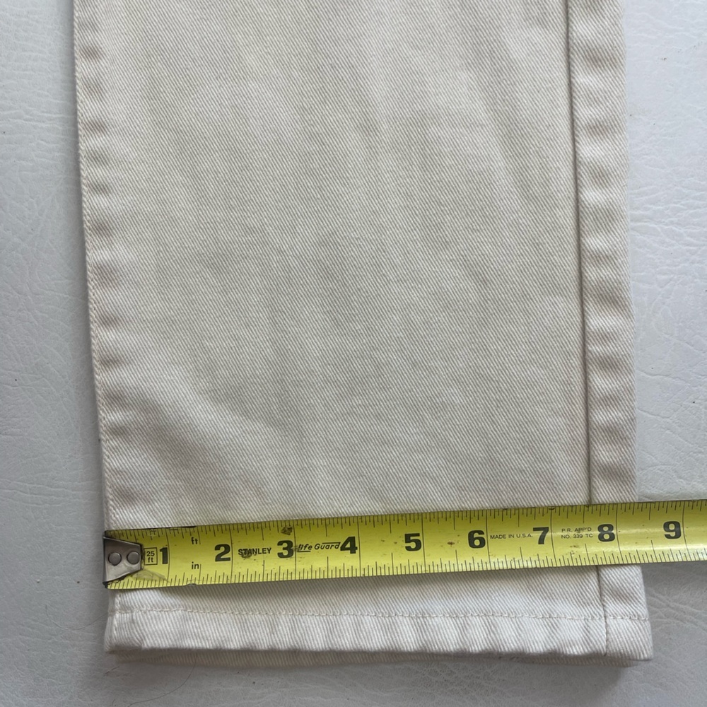 RSQ High Rise Relaxed Straight Leg Cream Jeans Size 25 - Picture 10 of 14